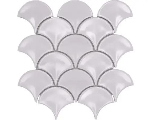 Keramikmosaik FS 07W 25,6x27,3 cm weiß