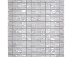 Glasmosaik Julia 01 31,5x31,7 cm weiß