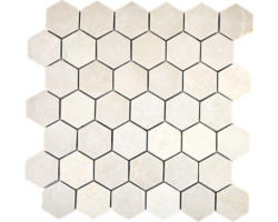 Natursteinmosaik Marmor MOS HXN 13R 29,8x30,5 cm beige