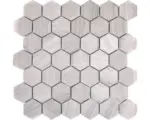 Hornbach Natursteinmosaik Marmor MOS HXN 2012 29,8x30,5 cm grau