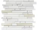 Hornbach Glasmosaik Sonja 11 30,0x29,2 cm weiß