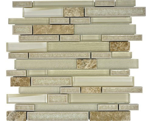 Glasmosaik Sonja 51 30,0x29,2 cm beige