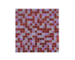 Glasmosaik XCM M730 30,0x30,0 cm rot pink