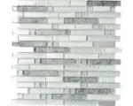 Hornbach Glasmosaik XCM MV698 29,8x30,0 cm grau silber