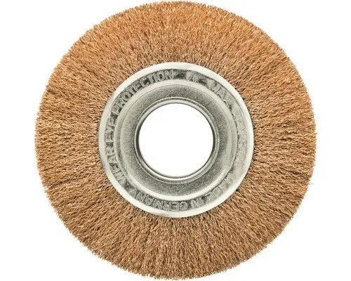 Rundbürste Lessmann Ø 150 mm breit 22-24 mm Rohr 40 mm Bronzedraht