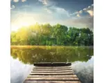 Hornbach Glasbild Lonely Lake II 30x30 cm GLA1879