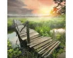 Hornbach Glasbild Lonely Lake III 20x20 cm GLA1880