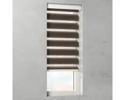 Soluna Doppelrollo D-R12 Noah mit Kassette braun 90x175 cm