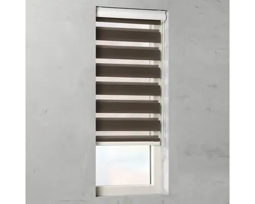 Soluna Doppelrollo D-R12 Noah mit Kassette braun 90x175 cm