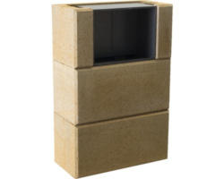 Mauerstein Modern Fuoco Briefkastenset 40x20x60cm