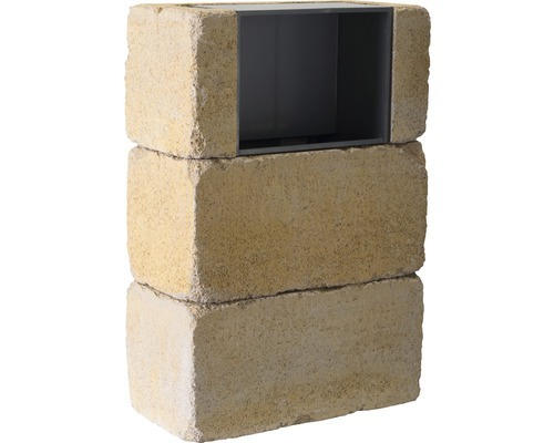 Mauerstein Antik Fuoco Briefkastenset 40x20x60cm