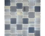 Hornbach Glasmosaik Dazzle 13G 30,0x30,0 cm grau
