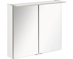 LED-Spiegelschrank Fackelmann b.perfekt 2-türig 80x69x15 cm weiß