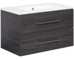 Hornbach Badmöbel-Set Fackelmann B.perfekt 80x49x47,5 cm dark-oak