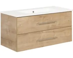 Badmöbel-Set Fackelmann B.perfekt 100x49x47,5 cm asteiche