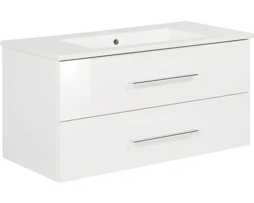 Waschbeckenunterschrank Fackelmann B.perfekt 100x49x47,5 cm weiß