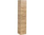 Hornbach Hochschrank Fackelmann B.perfekt mit 4 Glaseinlageböden 30,5x160x32 cm asteiche