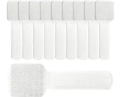 Klettbandhalter selbstklebend weiß 10 Stück