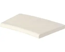 Poolumrandung Beckenrandstein Aquitaine Element mit Innenrundung für Radius 160 cm betonweiß 50 x 31 x 3,2 cm