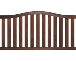 Vorgartenzaun Zaunelement Mino gebogen 178x90/81 cm braun