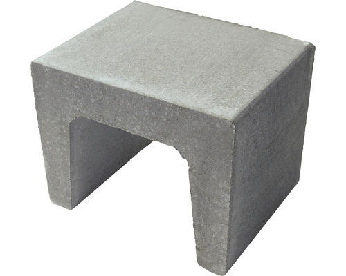 Beton U-Stein grau 40x40x39,5cm