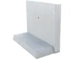 Hornbach Winkelstütze Sichtbeton grau 100 x 12 x 80 cm Fußtiefe = 45 cm