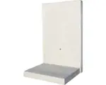 Hornbach Winkelstütze Sichtbeton grau 100 x 12 x 155 cm Fußtiefe = 85 cm