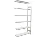 Hornbach Büroregal (Anbauregal) Schulte Stecksystem MULTIplus85 1000x2000x300 mm, RAL 7035 lichtgrau