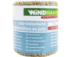 Jute-Dekoband 6 cm x 3 m natur