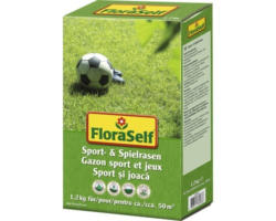Rasensamen FloraSelf Sport- & Spielrasen 1,2 kg / 48 m²