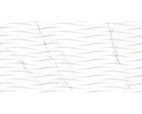 Feinsteinzeug Dekorfliese Verona 45,0x90,0 cm weiß matt