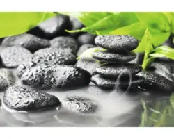 Fototapete Papier 97330 Zen Basalt Stones 7-tlg. 350 x 260 cm