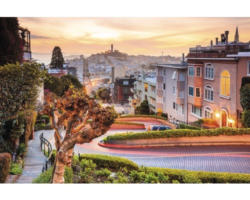 Fototapete Vlies 18367 Lombard Street in San Francisco 7-tlg. 350 x 260 cm