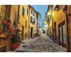Fototapete Papier 97373 Old Town in Italy 7-tlg. 350 x 260 cm