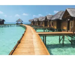 Fototapete Vlies 18386 Water Bungalows 7-tlg. 350 x 260 cm