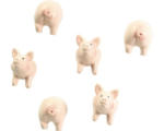 Hornbach Dekomagnet Piggy pink 6er-Set
