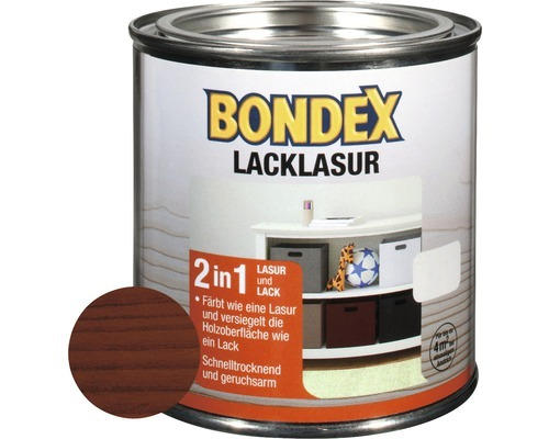 BONDEX Lacklasur mahagoni braun 0,375 l