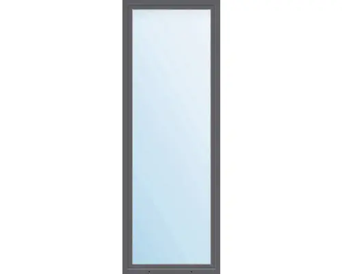 Kunststofffenster 1.Flg. ESG ARON Basic weiß/anthrazit 550x1600 mm DIN Links