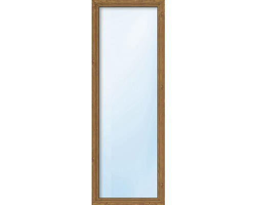 Kunststofffenster 1.Flg. ESG ARON Basic weiß/golden oak 500x1650 mm DIN Links