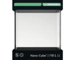 Hornbach Aquarium DENNERLE Nano Cube 10 l mit Rückwandfolie, Schaumstoffunterlage