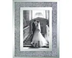 Hornbach Portraitrahmen Glitzer grau 10x15 cm