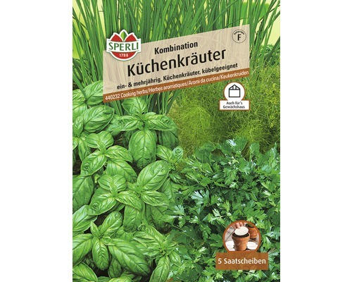 Kräutersamen Sperli 'Küchenkräuter-Mix' 5 Saatscheiben