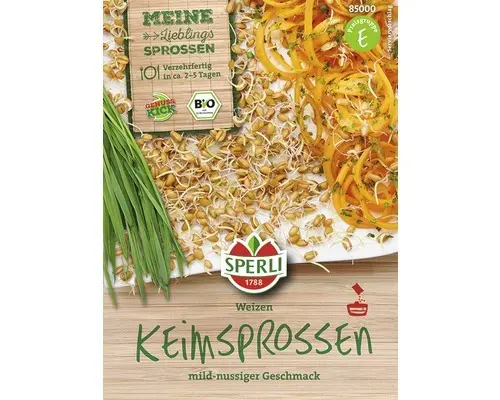 Bio-Weizensamen für Grünsprossen- & Keimsprossen-Anzuchtset, 3 Stk