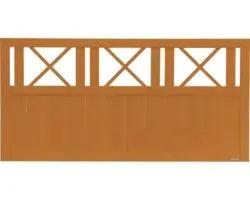 Vorgartenzaun Konsta Provence 180 x 90 cm kirschbaumoptik