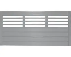 Vorgartenzaun Konsta Style 180 x 90 cm hellgrau