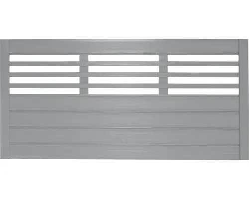 Vorgartenzaun Konsta Style 180 x 90 cm hellgrau