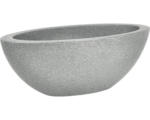 Hornbach Pflanzschale Capri oval 52x23 cm H 20 cm grau