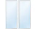 Hornbach Balkontür 2.Flg.mit Stulppfosten ESG ARON Basic weiß 1200x1900 mm