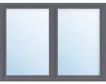 Hornbach Kunststofffenster 2.Flg.mit Stulppfosten ARON Basic weiß/anthrazit 1600x1600 mm