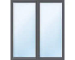 Balkontür 2.Flg.mit Stulppfosten ESG ARON Basic weiß/anthrazit 1500x2000 mm